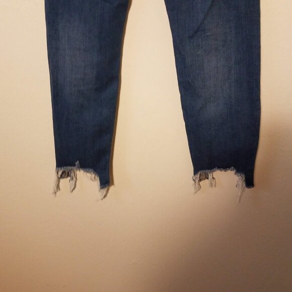 Judy Blue Jeans Womens 9/29 Blue Slim Fit Distressed Raw Hem JB82403DK - Picture 5 of 8